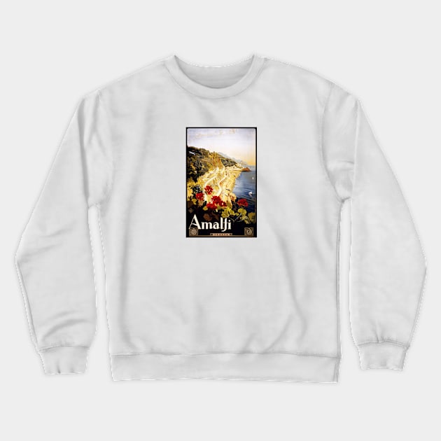 Amalfi Italy Crewneck Sweatshirt by ezioman